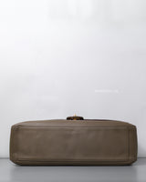 Maxi Flap 38cm | 26A Dark Khaki Caviar Gold Hardware