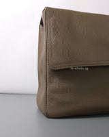 Maxi Flap 38cm | 26A Dark Khaki Caviar Gold Hardware