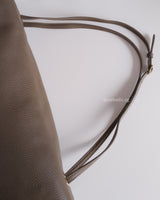 Chanel Maxi Flap 38cm | 26A Dark Khaki Caviar Gold Hardware-details