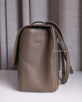 Chanel Maxi Flap 32cm | 26A Dark Khaki Caviar Gold Hardware-details
