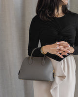 Hermes Bolide 25 Evercolor Leather | Gris Meyer Gold Hardware-model