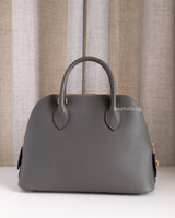 Hermes Bolide 25 Evercolor Leather | Gris Meyer Gold Hardware-front1