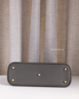 Hermes Bolide 25 Evercolor Leather | Gris Meyer Gold Hardware-details