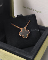 Vintage Alhambra Necklace Grey Mother of Pearl 18K Rose Gold
