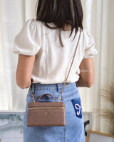 Chanel Top Handle Vanity On Chain LP | Brown Grained Calfskin Gold Hardware-model