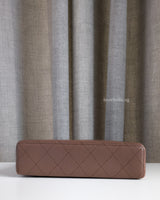 Chanel Top Handle Vanity On Chain LP | Brown Grained Calfskin Gold Hardware-details