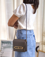 Hermes Roulis Mini | Gris Etain Calfskin Permabrass Hardware-model