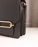 Hermes Roulis Mini | Gris Etain Calfskin Permabrass Hardware-details