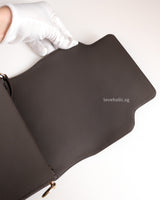 Hermes Roulis Mini | Gris Etain Calfskin Permabrass Hardware-details