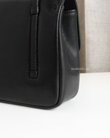 Chanel Preppy Coco Small | Black Caviar Brushed Gold Hardware-details