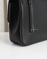 Chanel Preppy Coco Small | Black Caviar Brushed Gold Hardware-details