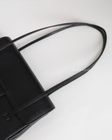 Chanel Preppy Coco Small | Black Caviar Brushed Gold Hardware-details