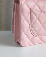 Chanel Wallet On Chain 22P Light Pink Caviar Light Gold Hardware-details