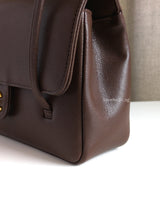 Chanel Preppy Coco Small | 26B Brown Caviar Brushed Gold Hardware-details