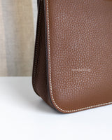 Hermes Hazlan 25 | Gold Taurillon Clemence Palladium Hardware-details