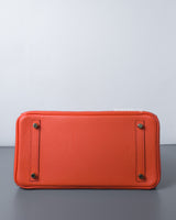 Hermes Birkin Retourne 30 | Capucine 9T Togo Gold Hardware-details