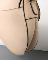 Dior Saddle Medium | Caramel Beige Calfskin Brushed Gold Hardware-details