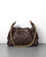 Chanel Chanel 25 Mini | 26B Chocolate Brown Caviar Gold Hardware-back