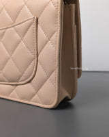 Chanel Wallet On Chain Beige Caviar Light Gold Hardware-details