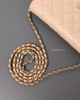 Chanel Wallet On Chain Beige Caviar Light Gold Hardware-details