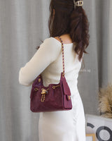 Chanel Chanel 25 Mini | 26A Burgundy Caviar Gold Hardware-model