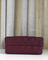 Chanel Chanel 25 Mini | 26A Burgundy Caviar Gold Hardware-details