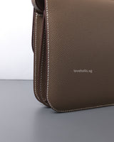 Constance Mini 18 | Etoupe 18 Epsom Gold Hardware