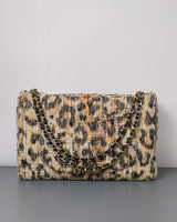 Chanel Maxi Flap 38cm | 26A Leopard Tweed Gold Hardware-back