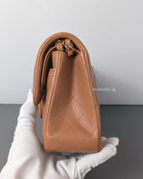 Classic Flap Small | 21P Caramel Lambskin Light Gold Hardware