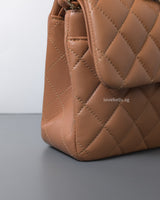 Classic Flap Small | 21P Caramel Lambskin Light Gold Hardware