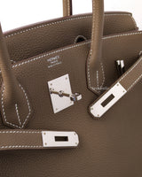Birkin Retourne 30 | Etoupe 18 Togo Palladium Hardware