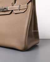 Birkin Retourne 30 | Etoupe 18 Togo Palladium Hardware