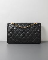 Classic Flap Medium | Black Caviar Gold Hardware