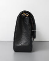 Classic Flap Medium | Black Caviar Gold Hardware