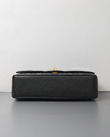 Classic Flap Medium | Black Caviar Gold Hardware
