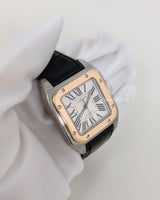 Cartier Santos 100 Small with Steel & 18K Gold | W20106X8 -model