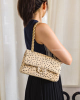 Classic Flap Medium | 26A Cheetah/Polka Dot Pony Hair Gold Hardware