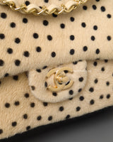 Classic Flap Medium | 26A Cheetah/Polka Dot Pony Hair Gold Hardware