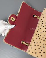 Classic Flap Medium | 26A Cheetah/Polka Dot Pony Hair Gold Hardware