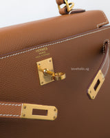 Kelly Sellier 25  | Gold Epsom Gold Hardware