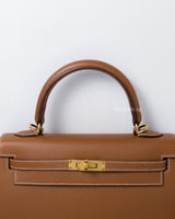 Kelly Sellier 25  | Gold Epsom Gold Hardware