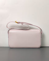 Triomphe Shoulder Bag Peony/Pastel Pink Shiny Calfskin Gold Hardware