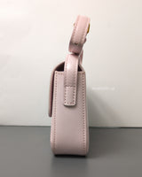 Triomphe Shoulder Bag Peony/Pastel Pink Shiny Calfskin Gold Hardware