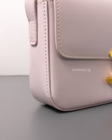 Triomphe Shoulder Bag Peony/Pastel Pink Shiny Calfskin Gold Hardware