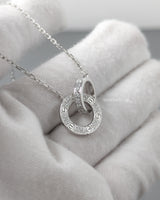 Cartier Love Necklace with Pavé Diamonds | 18K White Gold-model