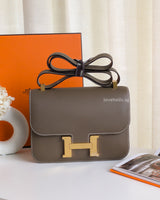 Hermes Constance 24 | Etoupe Epsom Gold Hardware-front