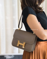 Hermes Constance 24 | Etoupe Epsom Gold Hardware-model