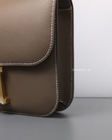 Hermes Constance 24 | Etoupe Epsom Gold Hardware-details