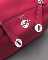 Hermes Lindy Mini |  Framboise 90 Swift Palladium Hardware-details