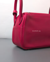 Hermes Lindy Mini |  Framboise 90 Swift Palladium Hardware-details